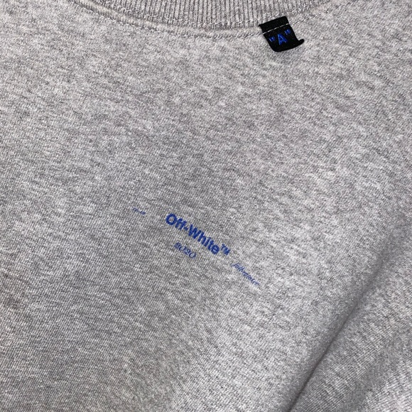 Men’s authentic crewneck off-white sweater size extra-large - Picture 2 of 7